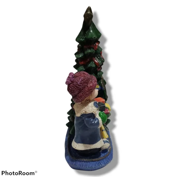 Collectable Christmas decor little girl Christmas tree Christmas gifts vintage - Picture 3 of 12